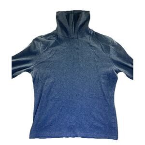 Talbots Gray Turtleneck Sweater Women’s Medium Long Sleeve Pullover Knit Top